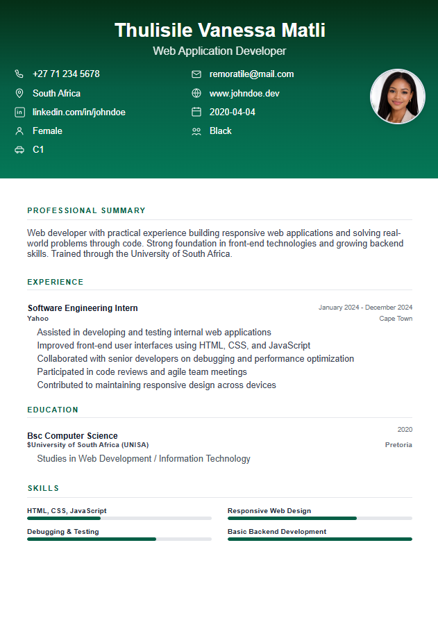 Modern ATS Clean Resume